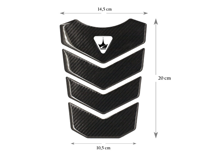 Grippatch Triumph ile Uyumlu Kaydırmaz 6D Karbon Tank Pad GC02