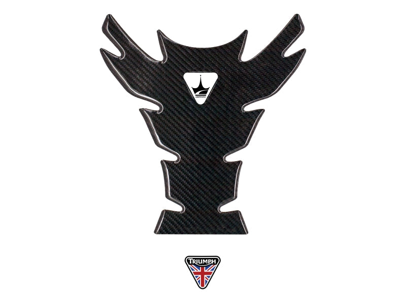 Grippatch Triumph ile Uyumlu Kaydırmaz 6D Karbon Tank Pad GC03