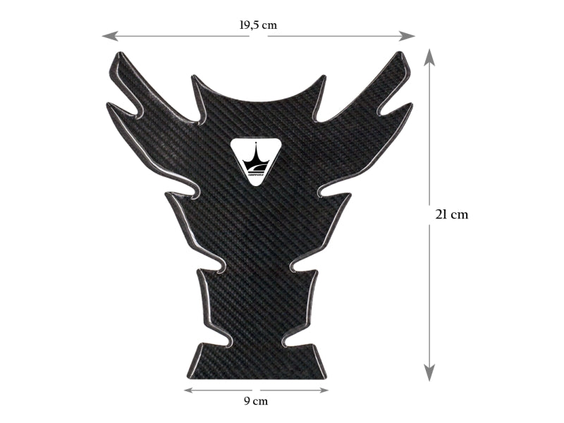 Grippatch Triumph ile Uyumlu Kaydırmaz 6D Karbon Tank Pad GC03