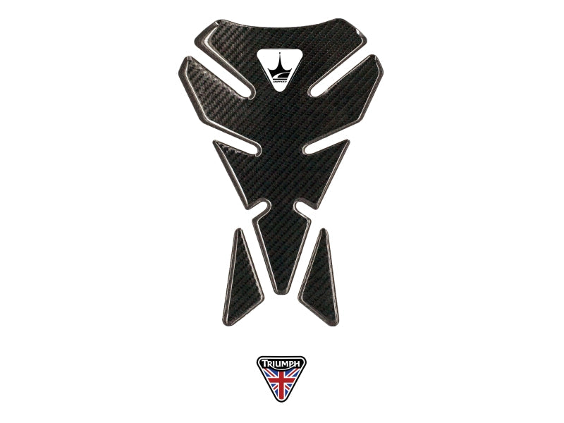 Grippatch Triumph ile Uyumlu Kaydırmaz 6D Karbon Tank Pad GC04