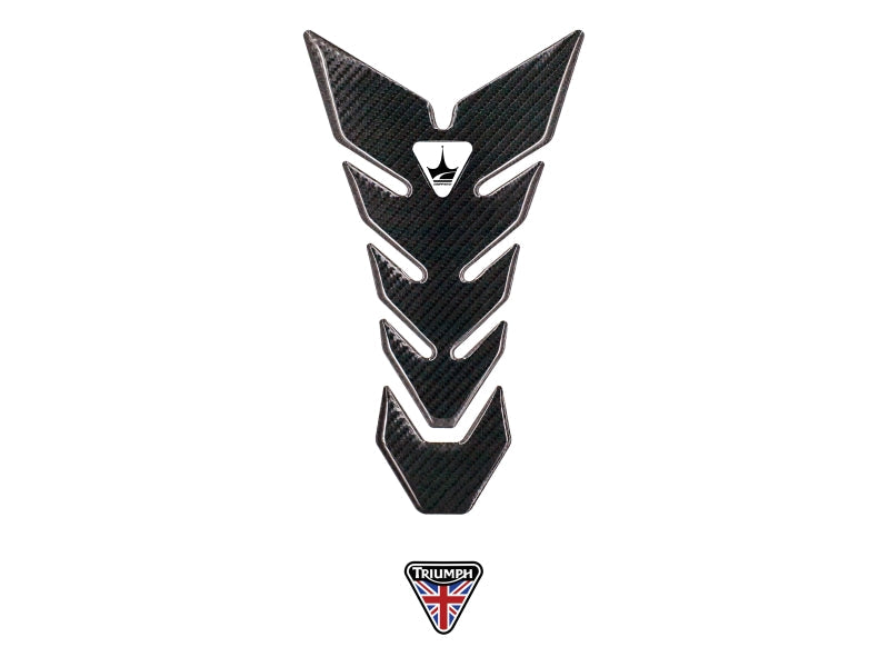 Grippatch Triumph ile Uyumlu Kaydırmaz 6D Karbon Tank Pad GC05