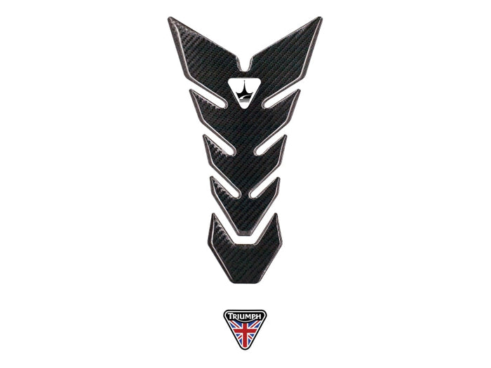 Grippatch Triumph ile Uyumlu Kaydırmaz 6D Karbon Tank Pad GC05