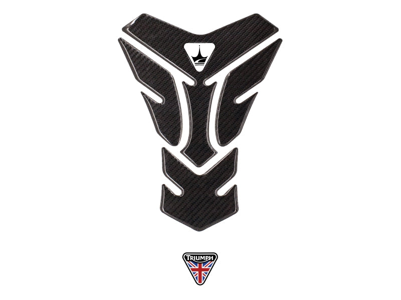 Grippatch Triumph ile Uyumlu Kaydırmaz 6D Karbon Tank Pad GC06