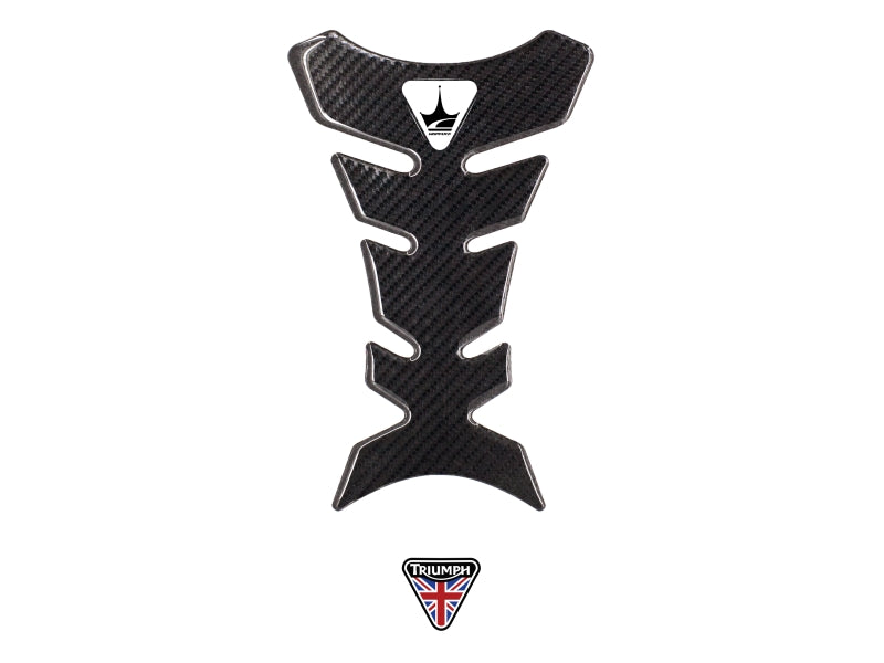Grippatch Triumph ile Uyumlu Kaydırmaz 6D Karbon Tank Pad GC08