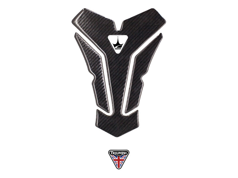 Grippatch Triumph ile Uyumlu Kaydırmaz 6D Karbon Tank Pad GC09