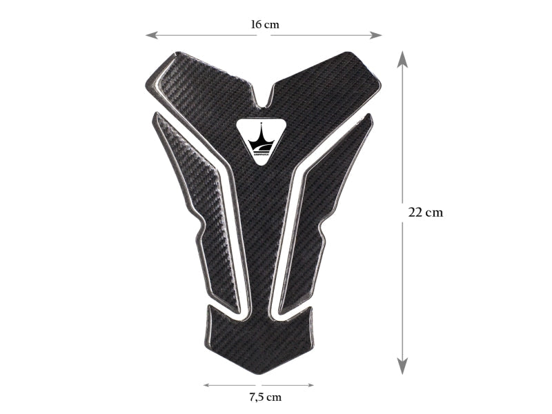 Grippatch Triumph ile Uyumlu Kaydırmaz 6D Karbon Tank Pad GC09