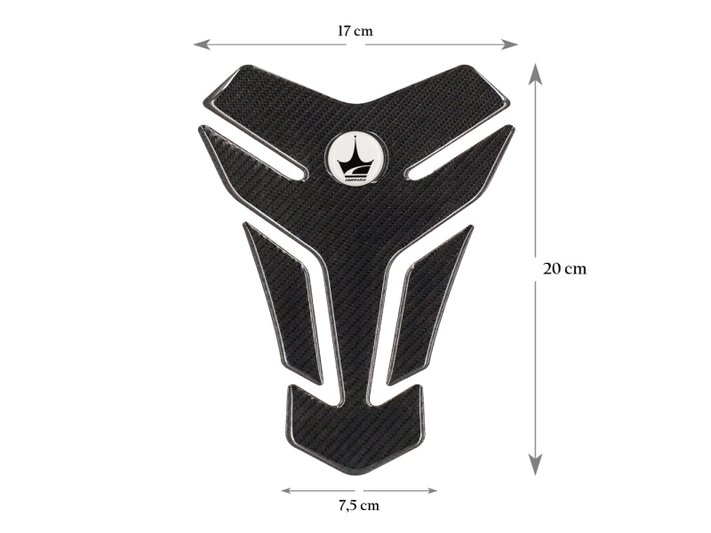 Grippatch Yamaha, BMW, Honda ile Uyumlu 6D Karbon Tank Pad GC01