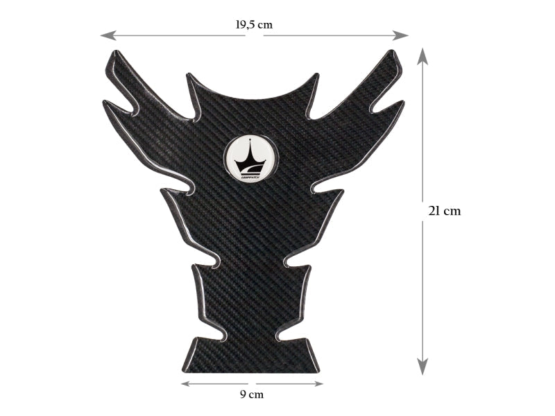 Grippatch Yamaha, BMW, Honda ile Uyumlu 6D Karbon Tank Pad GC03