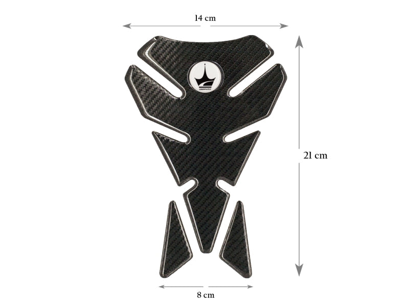 Grippatch Yamaha, BMW, Honda ile Uyumlu 6D Karbon Tank Pad GC04