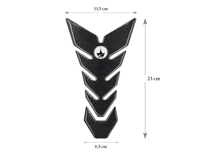 Grippatch Yamaha, BMW, Honda ile Uyumlu 6D Karbon Tank Pad GC05