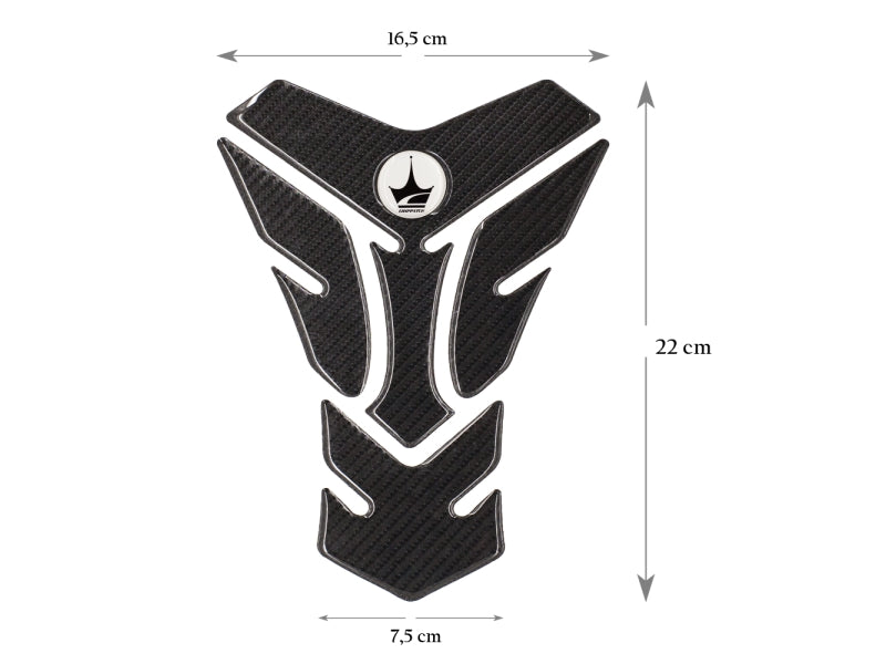 Grippatch Yamaha, BMW, Honda ile Uyumlu 6D Karbon Tank Pad GC06