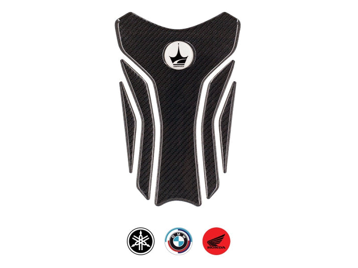 Grippatch Yamaha, BMW, Honda ile Uyumlu 6D Karbon Tank Pad GC07