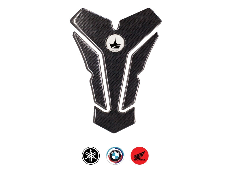 Grippatch Yamaha, BMW, Honda ile Uyumlu 6D Karbon Tank Pad GC09
