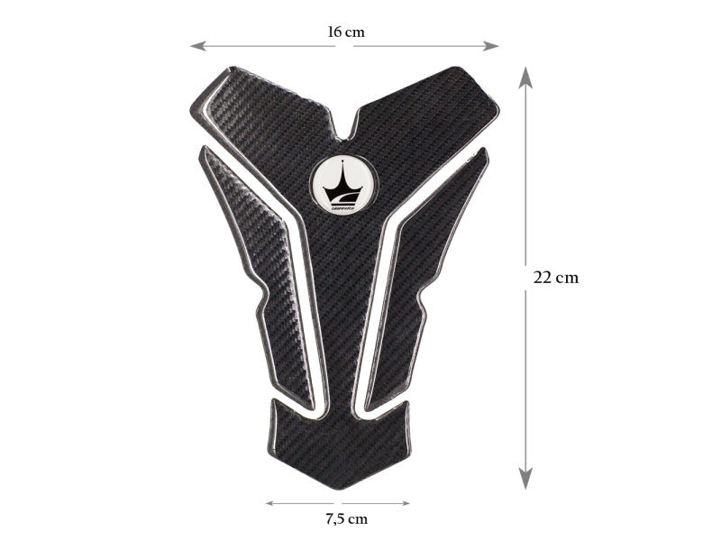 Grippatch Yamaha, BMW, Honda ile Uyumlu 6D Karbon Tank Pad GC09