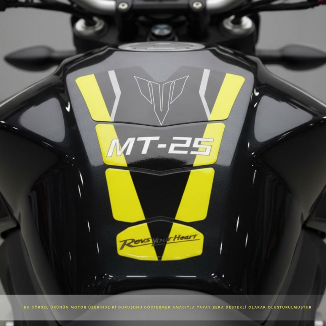 Grippatch Yamaha MT-25 (2020-2024) ile Uyumlu Tank Pad GC66-DK